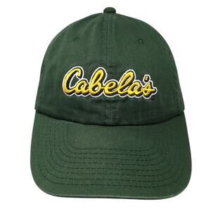 Cabela's Slideback Hat Solid Green One Size Embroidered Vent Holes